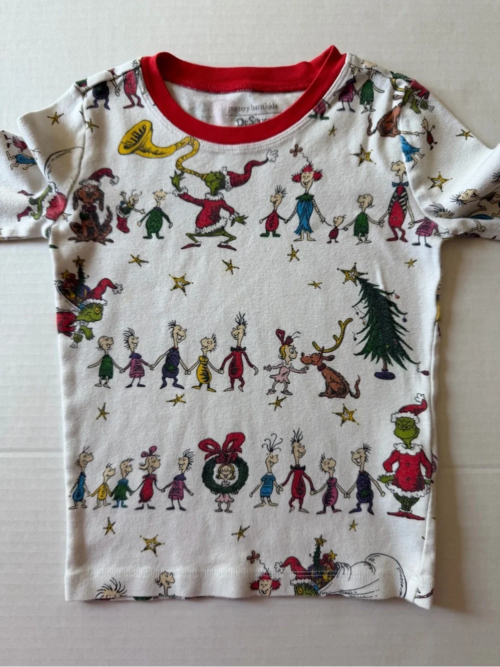 Pottery Barn Kids x Dr. Seuss Grinch Christmas Pajamas Size 8